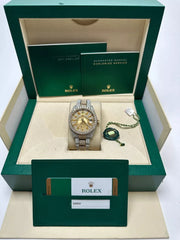 2017 Iced-Out Rolex Sky Dweller 42mm Two Tone Steel & Yellow - 326933