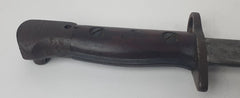 AUSTRALIAN WW2 BAYONETT 1907 44" XOA WITH SHEATH AND BELT HOLSTER