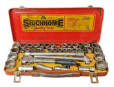 SIDCHROME - 40 Piece Combination Socket Set - 1/2" Square Drive - Vintage - Mega Cash Sydney