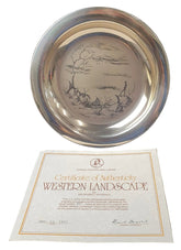 STOKES AUSTRALIASIA PLATE - ANTIQUE RUSSELL DRYSDALE THE HALLMARKED STERLING SILVER PLATE WITH CERTIFICATE - 200 grams - Mega Cash Sydney