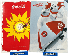 Telecom Coca - Cola Limited $5 Phonecard Pair - Mega Cash Sydney