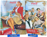 Telstra Coca - Cola Limited Edition $5 Phonecard Pair - “The Gal & The Guy” - Mega Cash Sydney