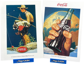 Telstra Coca - Cola “Norman Rockwell Paintings” $5 Phonecards Pair - Mega Cash Sydney