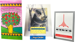 Telstra / Telecom $5 3 Card Set - Nature Conservation Agency / Red Lace Wing / Valentines Day - Mega Cash Sydney