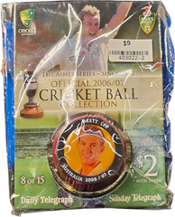 The Ashes Series Official 2006/07 Cricket Ball Collection 8 Brett Lee - Mega Cash Sydney