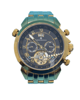 THEOREMA CASABLANCA MENS AUTOMATIC MOVEMENT WATCH - GOLD COLOUR METAL STRAP - GM - 3005 - Mega Cash Sydney