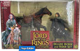 Toy Biz LOTR The Two Towers - Aragorn & Brego - Deluxe Horse & Rider Figure Set - Mega Cash Sydney