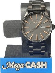 UNISEX - NIXON - ANALOGUE WATCH - THE SENTRY SS - BLACK STEEL BAND - Mega Cash Sydney