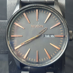UNISEX - NIXON - ANALOGUE WATCH - THE SENTRY SS - BLACK STEEL BAND - Mega Cash Sydney