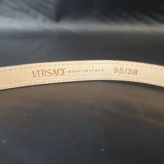 Versace - Leather Belt - 95/38 - 1.5cm - Mega Cash Sydney