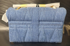 VERSACE - QUILTED DENIM - CROSS BODY HAND BAG - Mega Cash Sydney