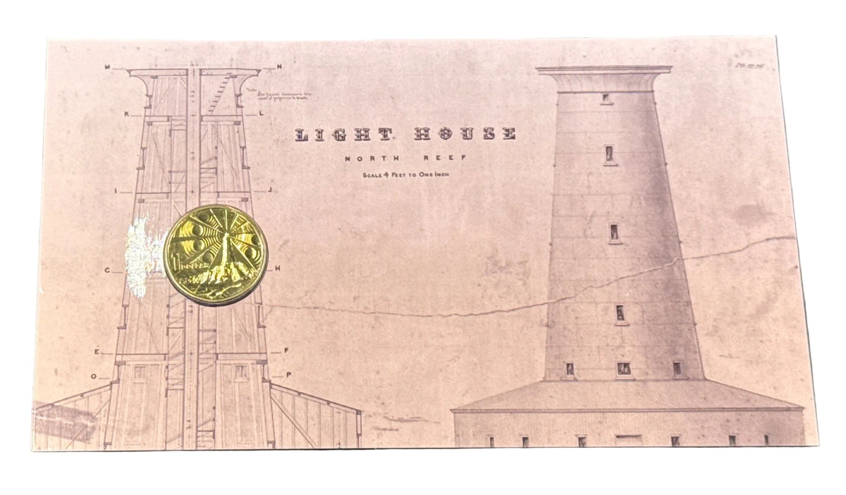 100 Years of Commonwealth Management of Light Houses - North Reef - uncirculated $1 Coin