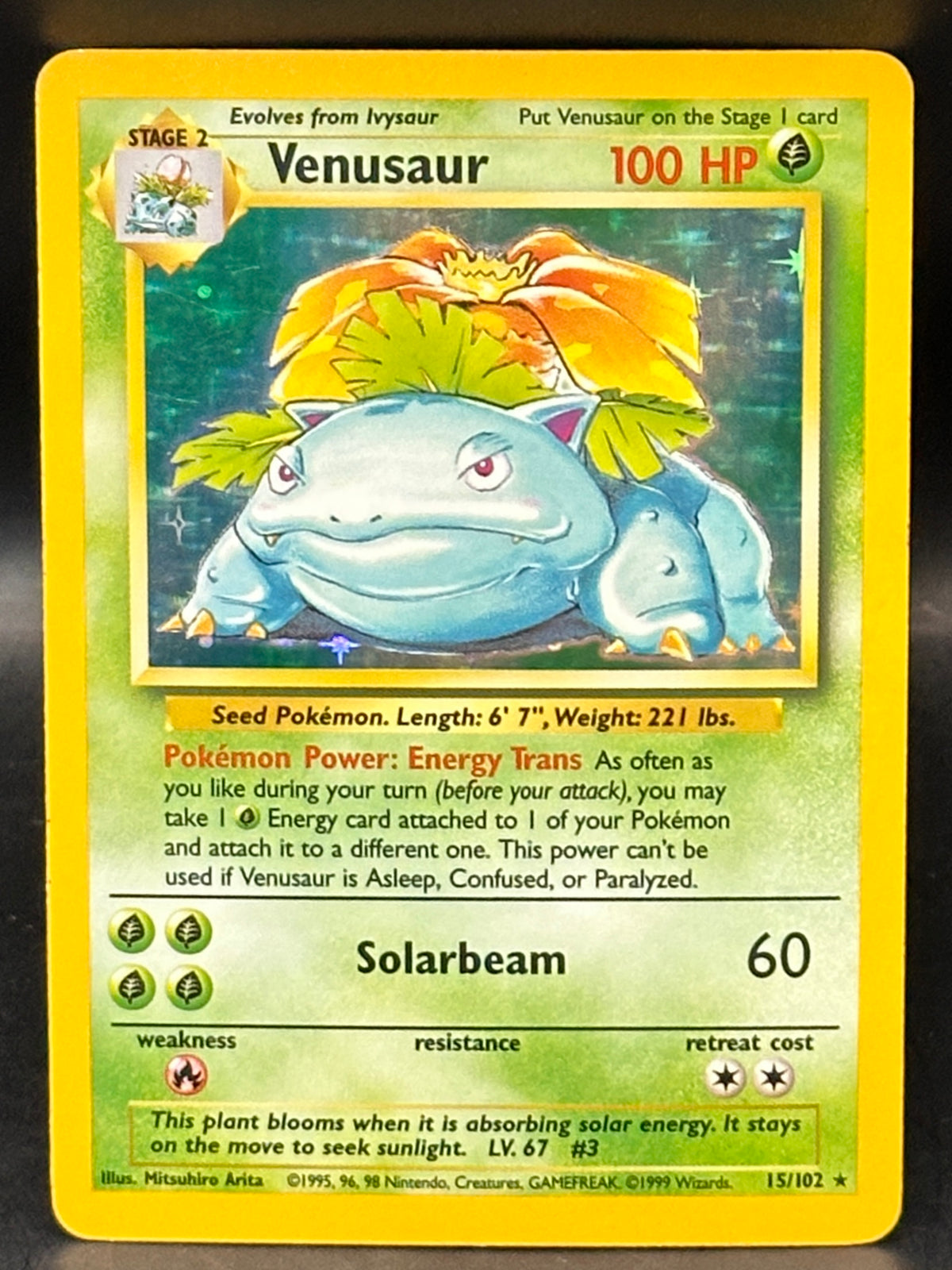 Venusaur Holo - Base Unlimited - 15/102