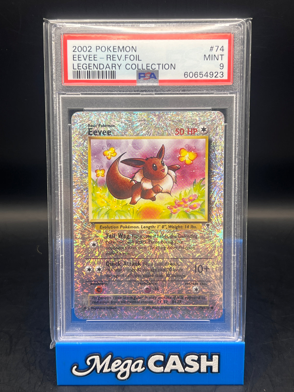PSA 9 Eevee 74/110 Rev Legendary Collection