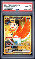 Pokemon PSA 10 Ethan’s Ho-oh ex Hyper Rare DRI