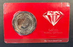 Royal 60th Wedding Anniversary - 50c Uncirculated Coin - 2007