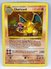 Pokémon - Shadowless Charizard 4/102 Base Set