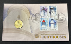 100 Years of Commonwealth Management of Light Houses - North Reef - uncirculated $1 Coin