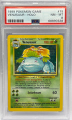 Pokémon - Venusaur Holo 15/102 Base Set Unlimited PSA 8