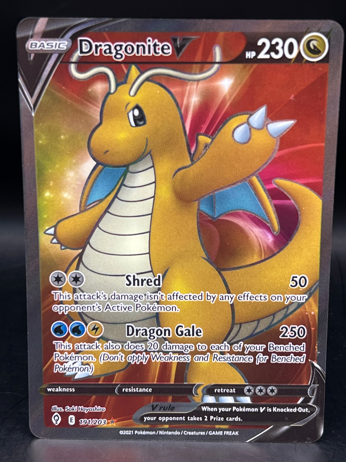 Dragonite V 191/203 Evolving Skies