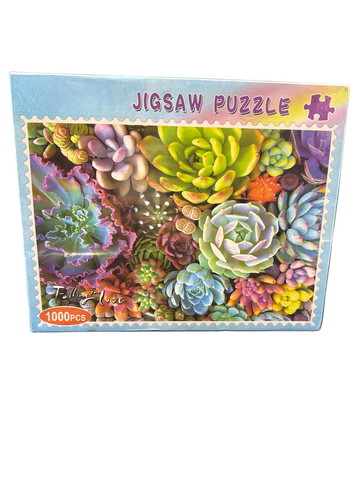 "Falling In Love" 1000PCS Flower Jigsaw Puzzle - Sealed