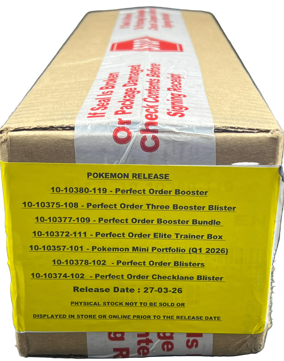 Pokémon - Perfect Order Booster box Case