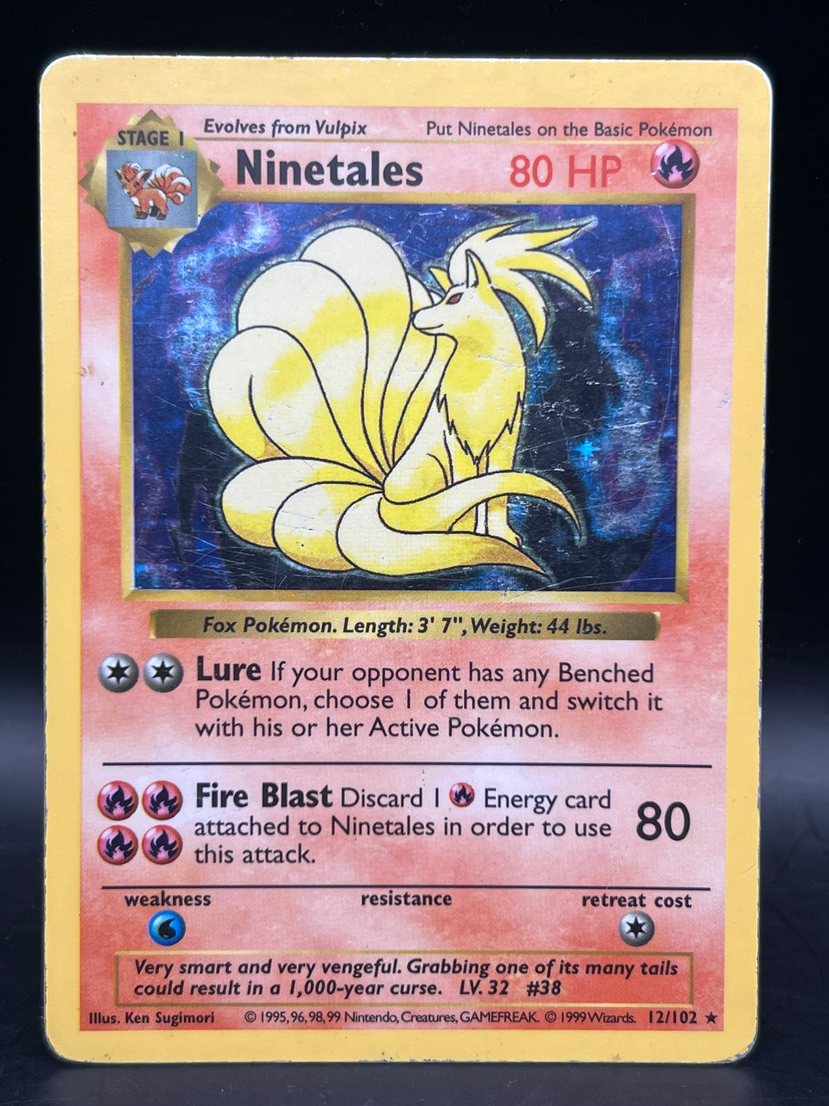 Ninetails 12/102 Holo Shadowless