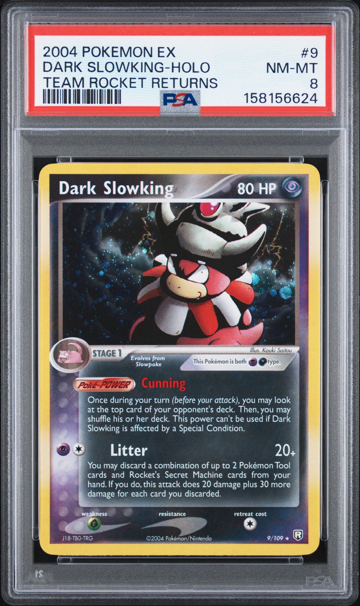 Pokemon PSA 8 Dark Slowking 9/109 Team Rocket Returns