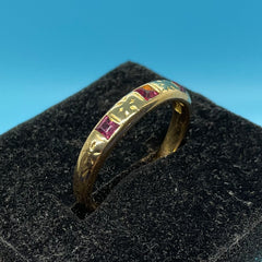 Ladies 18ct Solid Gold Ring Size 10/Size U/ 22-62