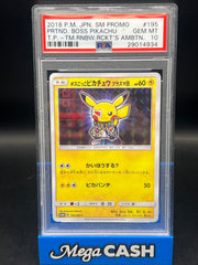 PSA 10 Pretend Boss Pikachu 195/SM-P