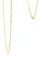18ct Yellow Gold Figaro 5:1 Chain Necklace