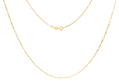 18ct Yellow Gold Figaro 5:1 Chain Necklace