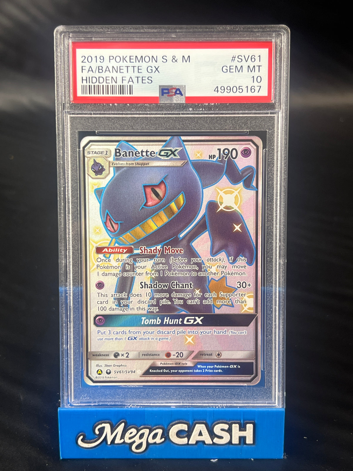 PSA 10 Banette GX SV61/SV94 Hidden Fates