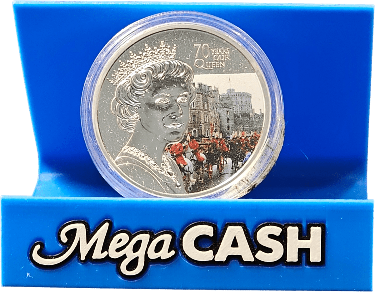 1 Crown - Elizabeth II Platinum Jubilee - Windsor Castle - Platinum Plated - Mega Cash Sydney