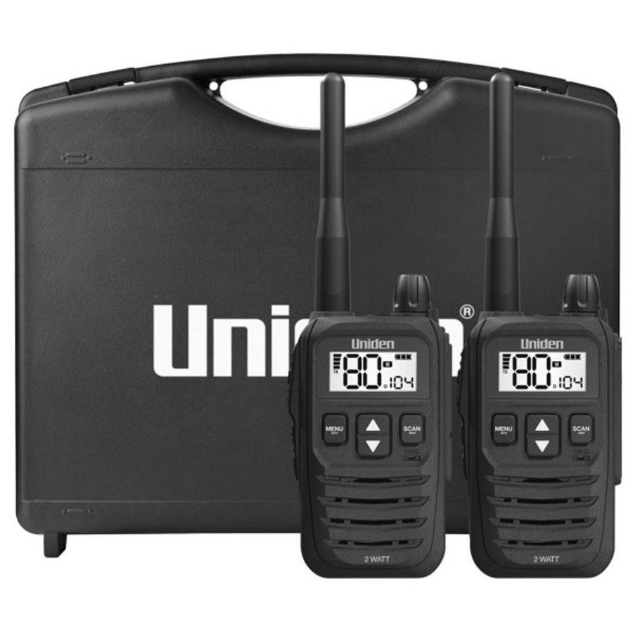 UNIDEN WALKIE TALKIE SET UH825 2TP IN CASE