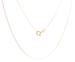 9ct Yellow Gold Delicate Figaro 3:1 Chain Necklace