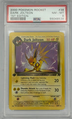 Pokemon PSA 8 Dark Jolteon 38/82 1st Edition Rocket