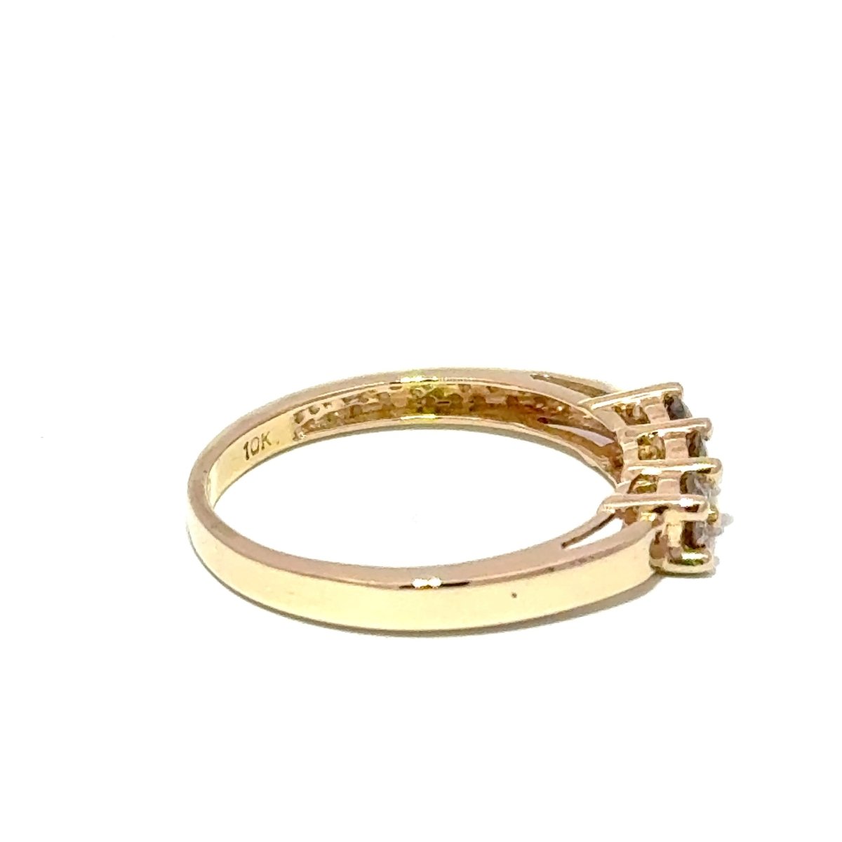 10ct Champagne Diamond Three-Stone Ring - Mega Cash Sydney