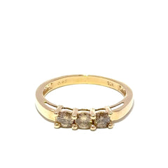 10ct Champagne Diamond Three-Stone Ring - Mega Cash Sydney