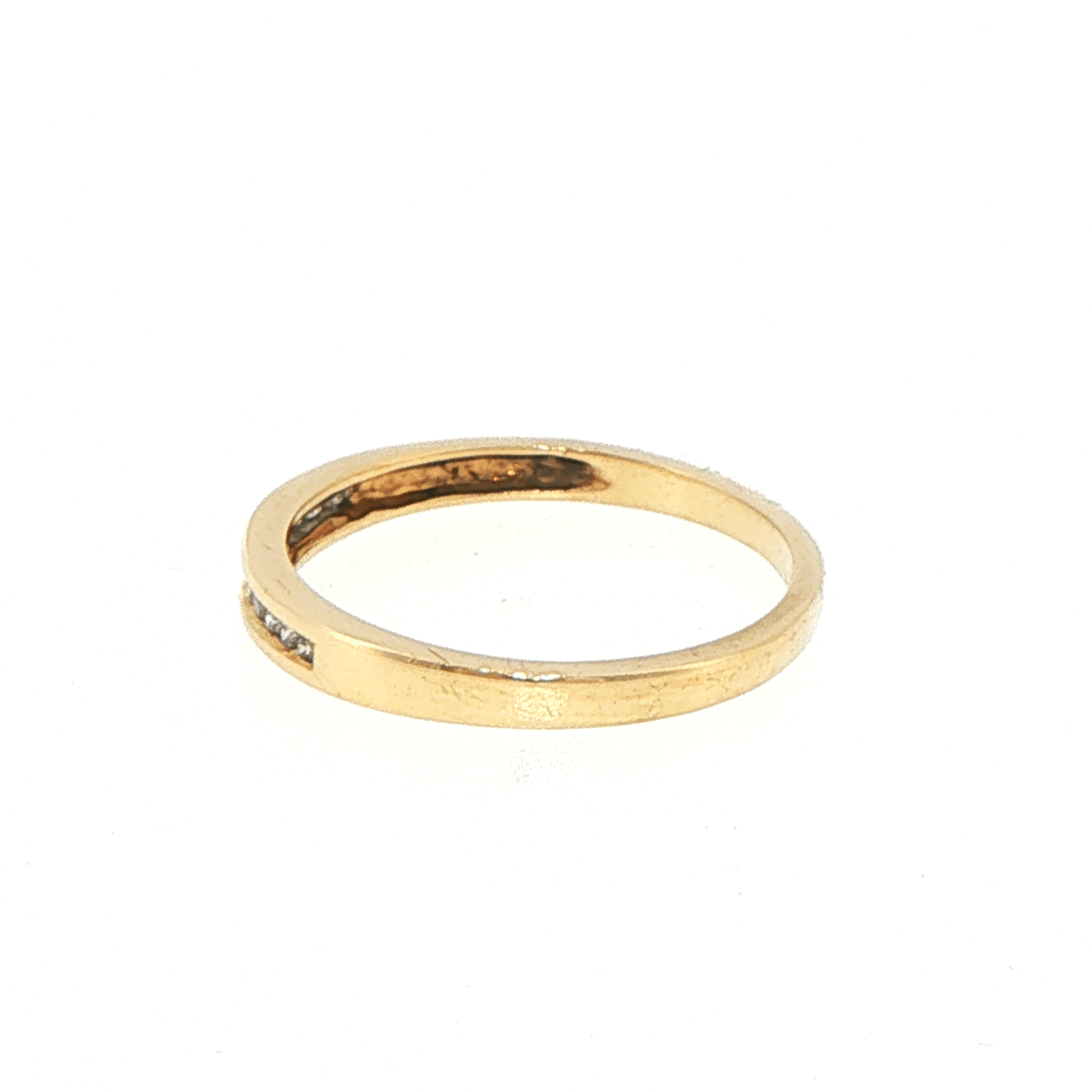 10ct Channel-Set Diamond Band Ring in Yellow Gold - Mega Cash Sydney