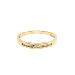 10ct Channel-Set Diamond Band Ring in Yellow Gold - Mega Cash Sydney
