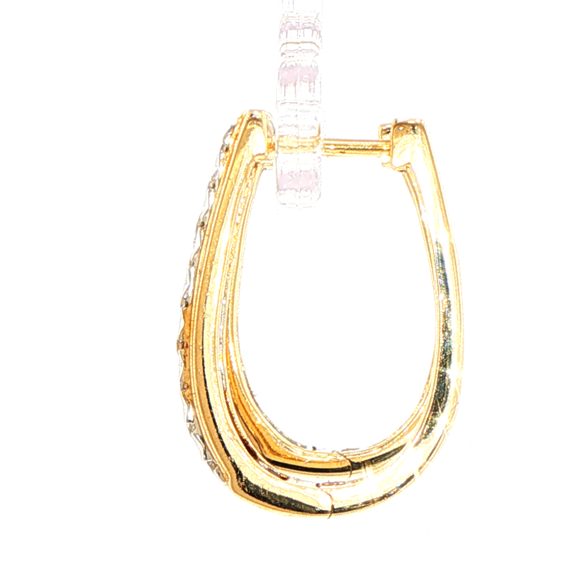 10ct Diamond Set Yellow Gold Hoop Earrings - Mega Cash Sydney