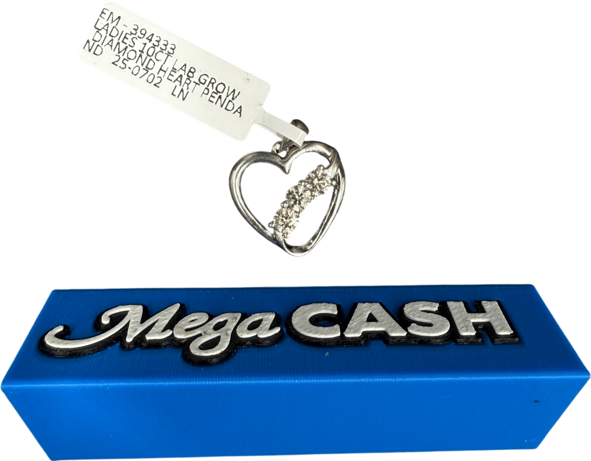 10ct Lab Grown Diamond Heart Pendant - Mega Cash Sydney