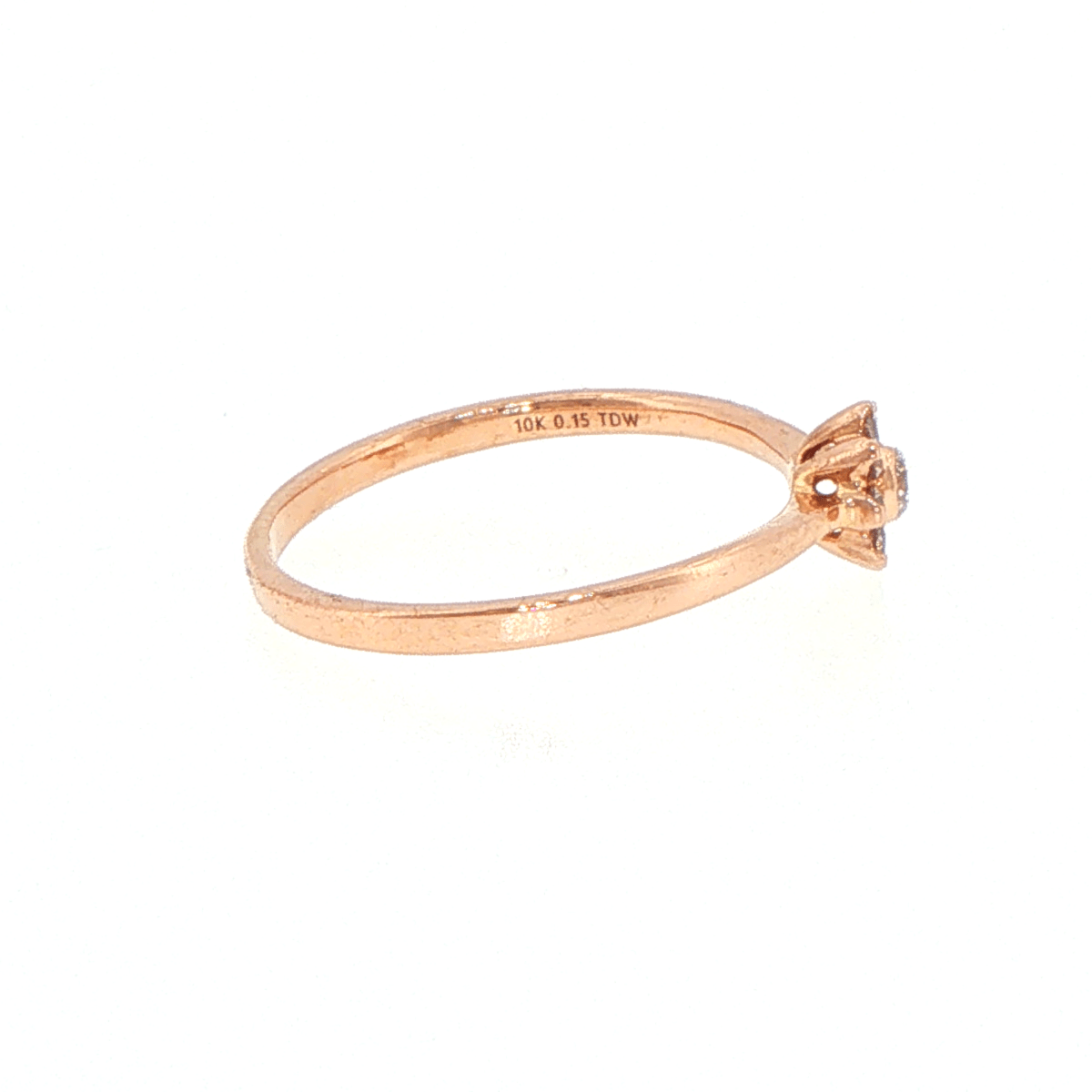 10ct Rose Gold Diamond Floral Cluster Ring - Mega Cash Sydney