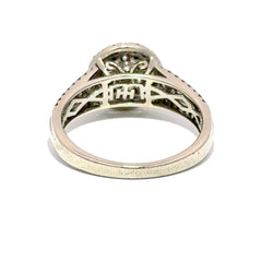10ct White Gold Diamond Cluster Halo Ring - Mega Cash Sydney