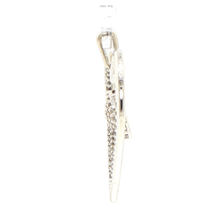 10ct White Gold Diamond Heart Pendant - Mega Cash Sydney