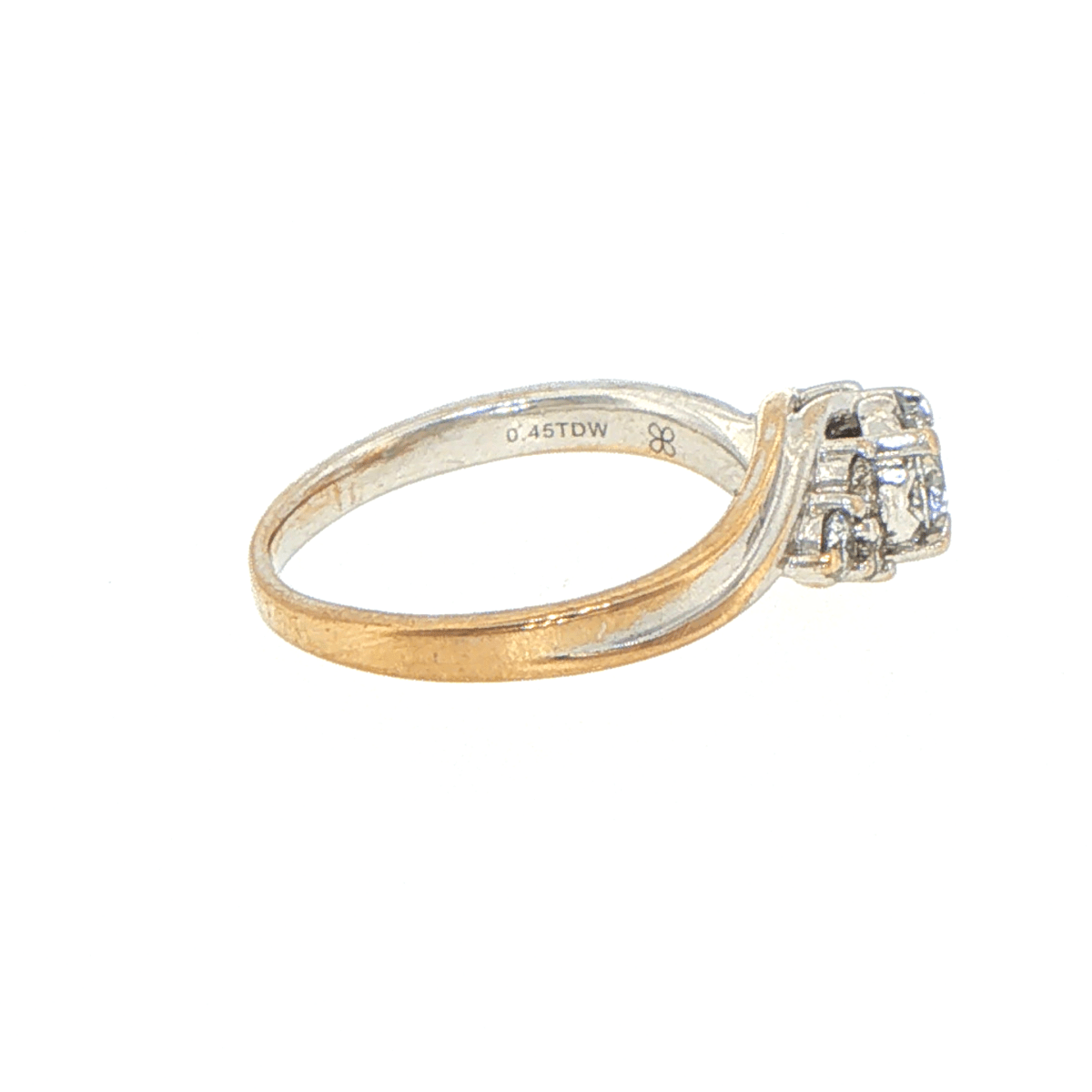 10ct White Gold Diamond Multi-Stone Bypass Ring - Mega Cash Sydney