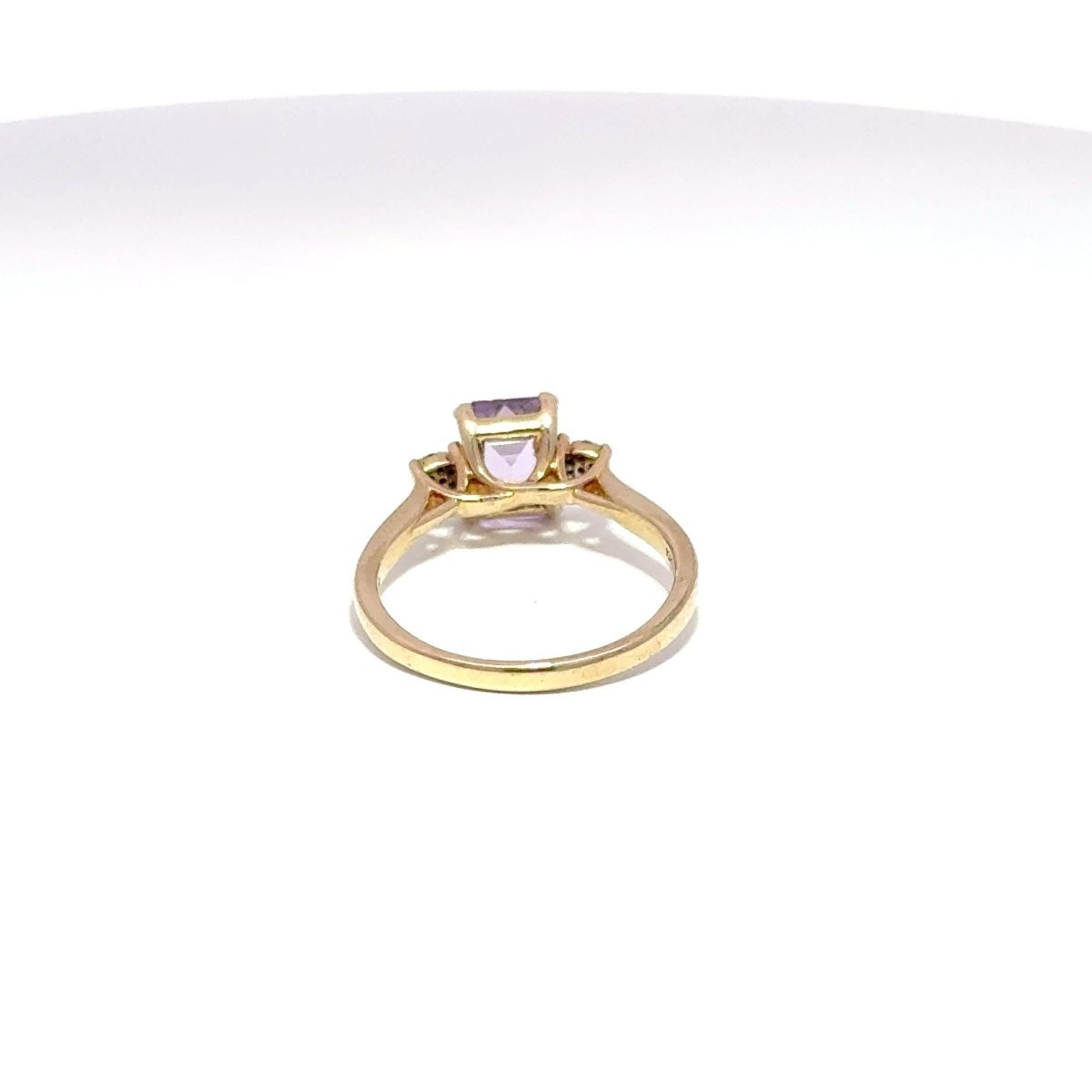 10ct Yellow Gold Emerald-Cut Purple Multistone Ring - Mega Cash Sydney