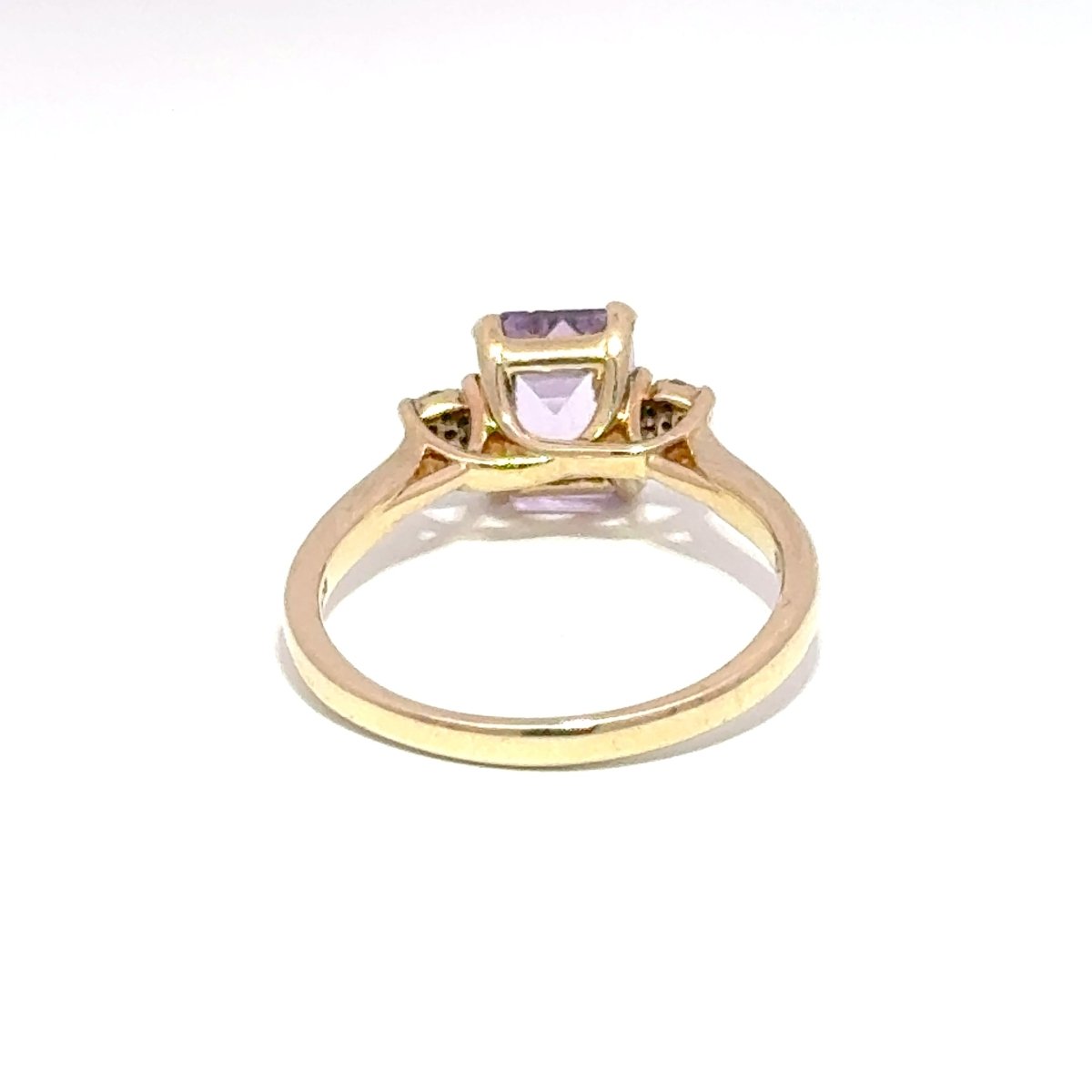 10ct Yellow Gold Emerald-Cut Purple Multistone Ring - Mega Cash Sydney