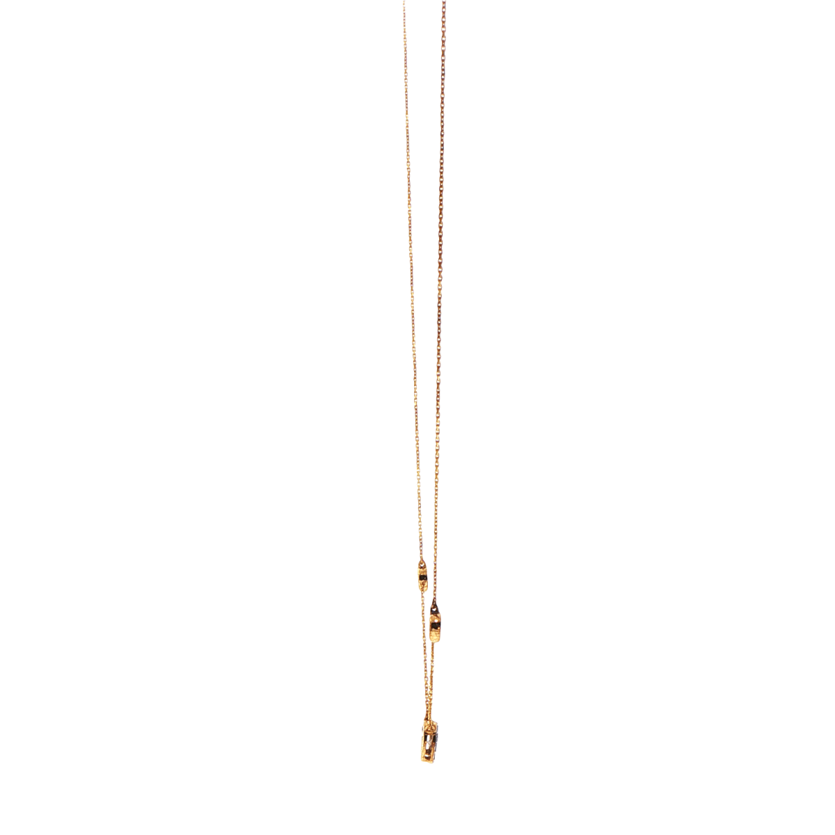 10ct Yellow Gold Three-Station Lab Grown Diamond Chain Necklace - Mega Cash Sydney
